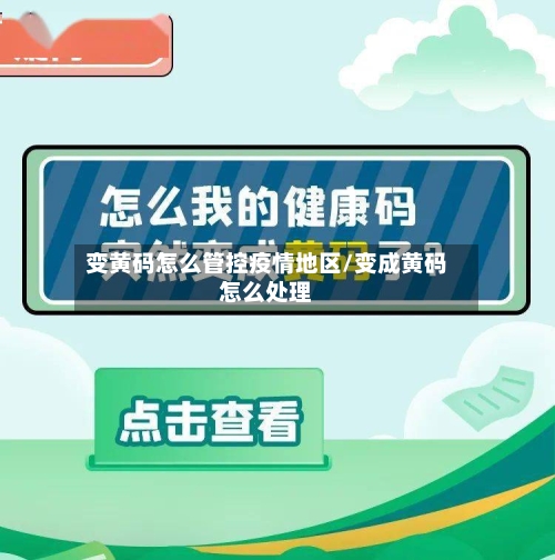 变黄码怎么管控疫情地区/变成黄码怎么处理-第2张图片