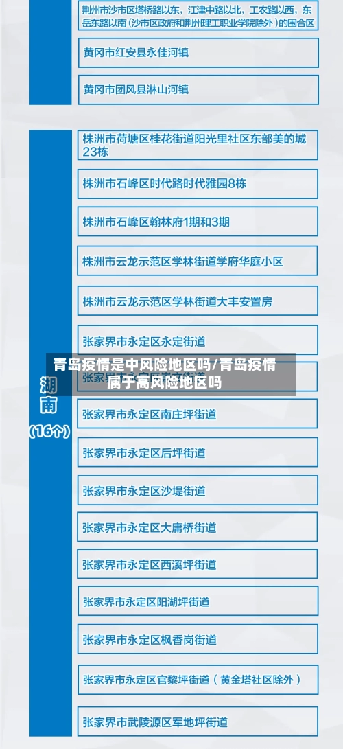 青岛疫情是中风险地区吗/青岛疫情属于高风险地区吗-第3张图片