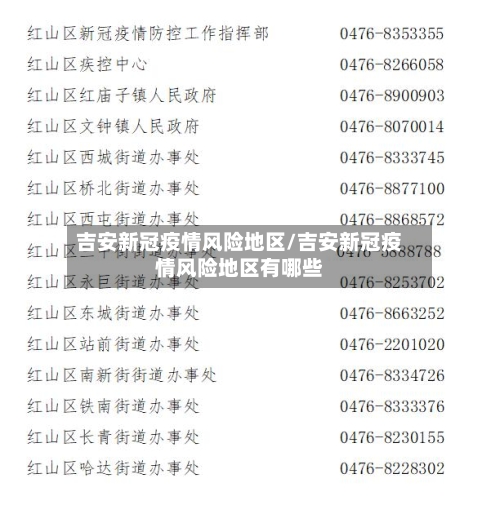吉安新冠疫情风险地区/吉安新冠疫情风险地区有哪些-第2张图片