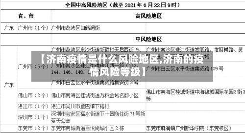 【济南疫情是什么风险地区,济南的疫情风险等级】