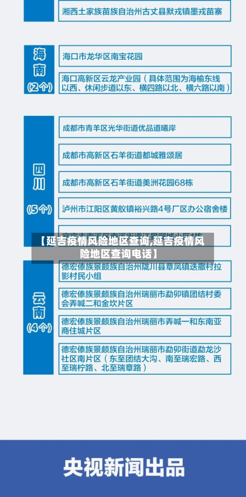 【延吉疫情风险地区查询,延吉疫情风险地区查询电话】-第3张图片