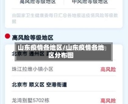 山东疫情各地区/山东疫情各地区分布图