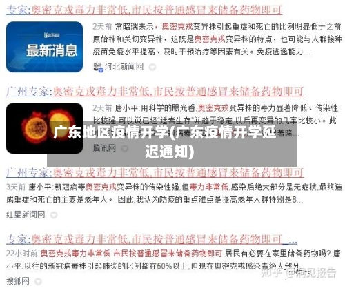 广东地区疫情开学(广东疫情开学延迟通知)-第3张图片