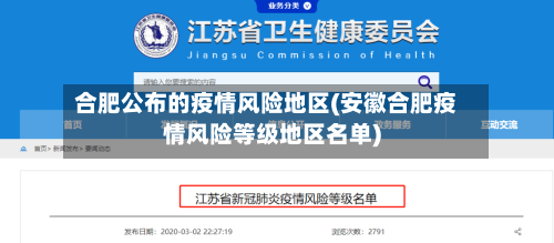 合肥公布的疫情风险地区(安徽合肥疫情风险等级地区名单)-第2张图片